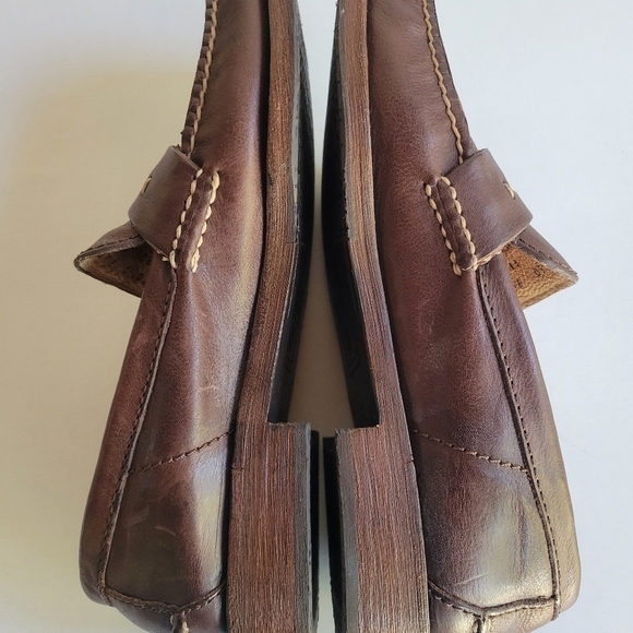 Frye men's brush leather Penny loafers size 7.5 - Picture 5 of 16